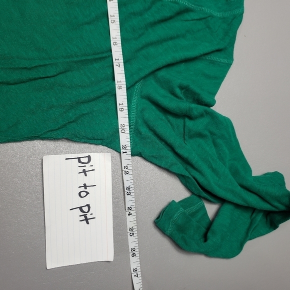 Jcp basic green long sleeve shirt women's size XL - Picture 6 of 8